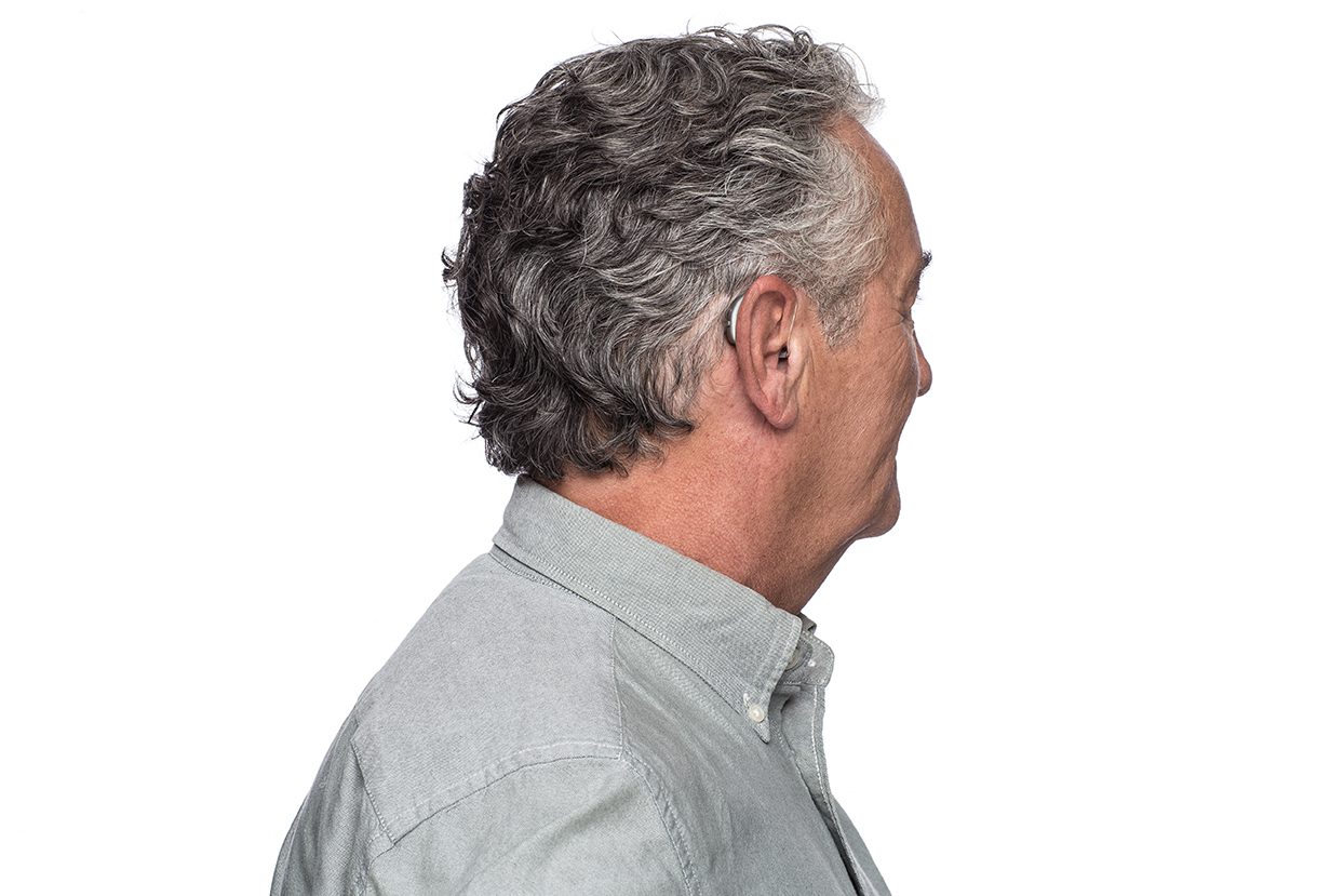 Man facing away